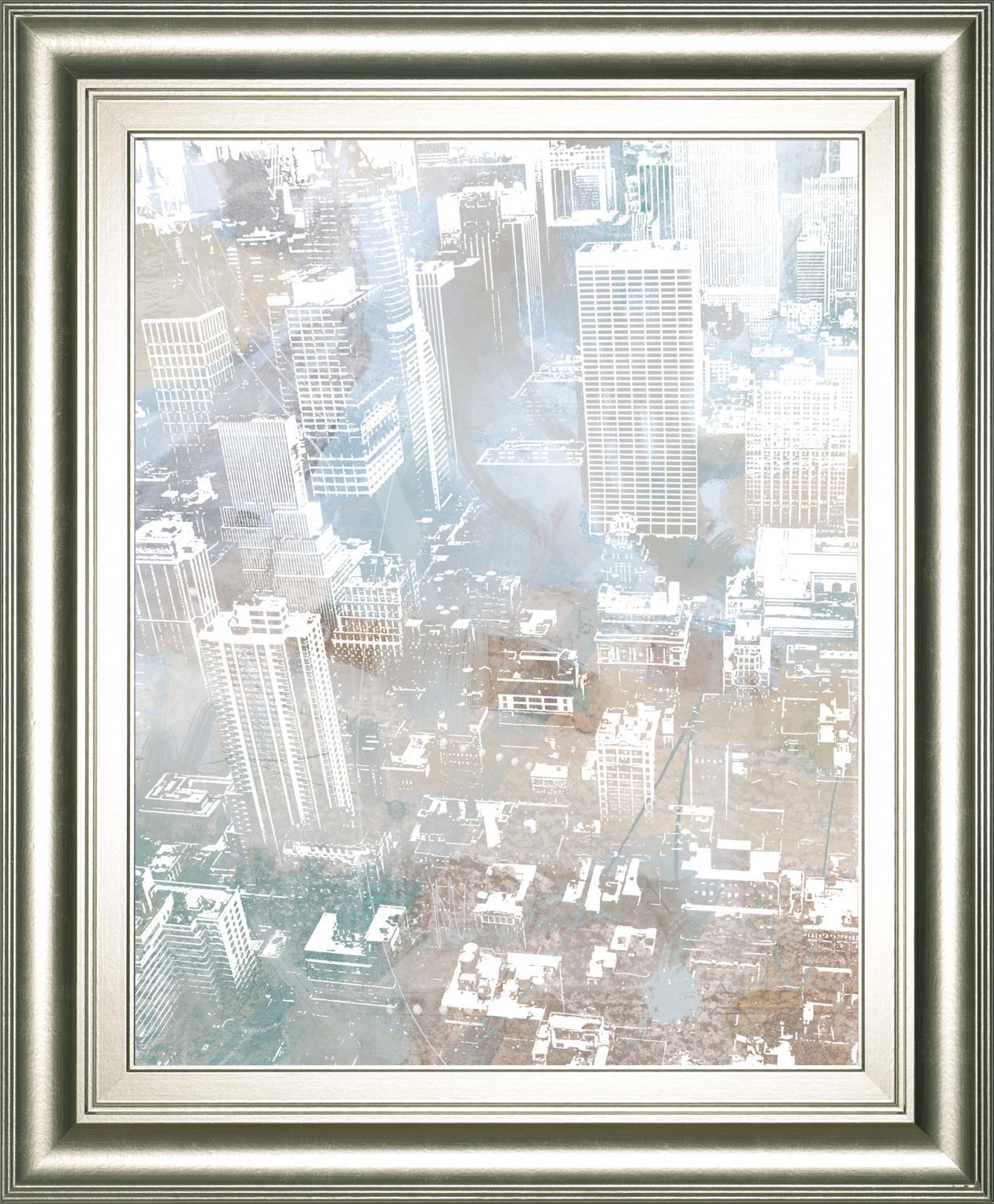 22x26 Empire View II By DanMeneely - Pearl Silver Classy Art