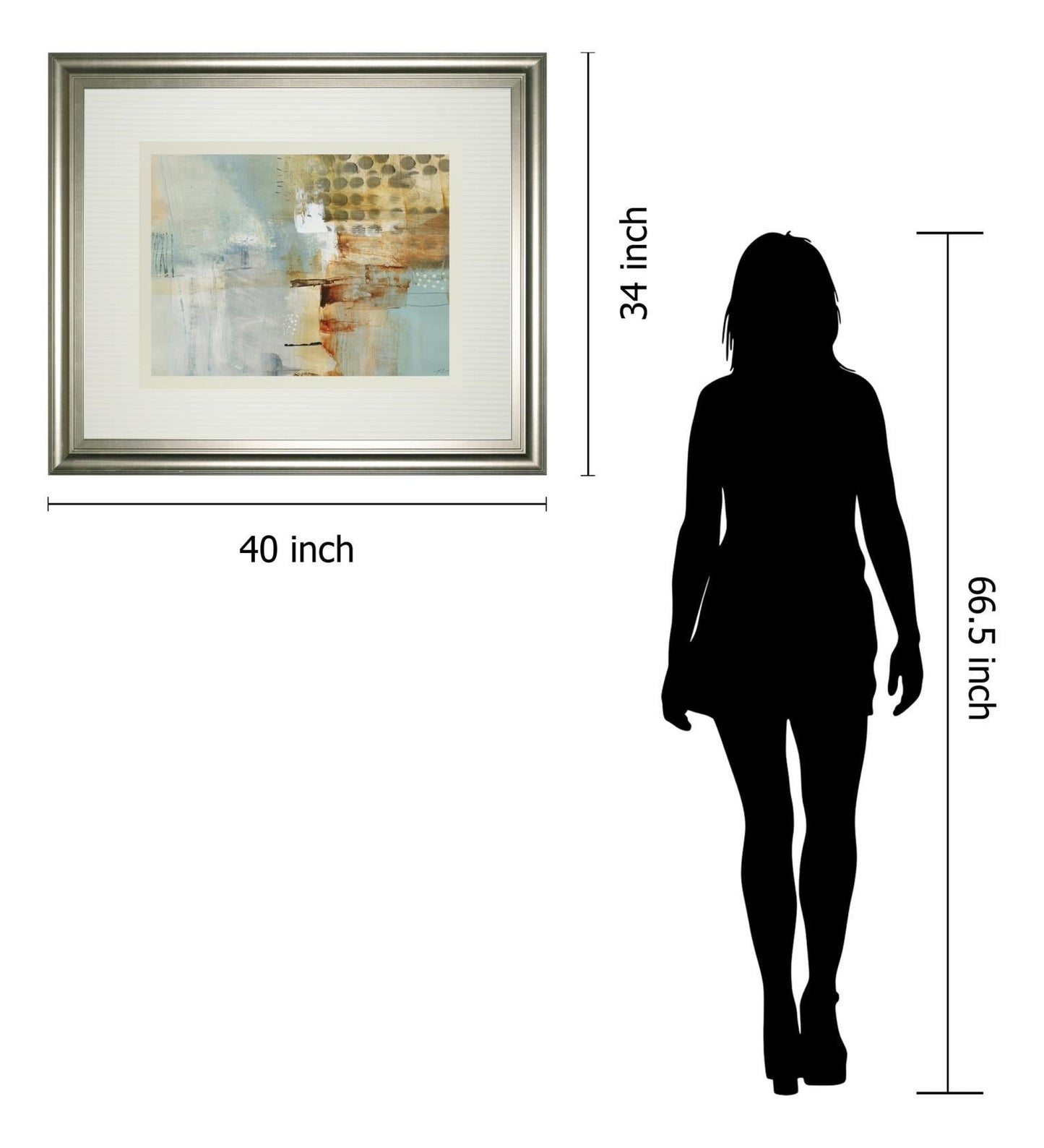 A Million Times Apart By Natasha Barnes - Framed Print Wall Art - Blue Classy Art