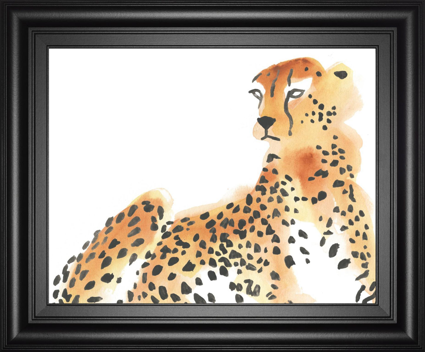 22x26 Majestic Cheetah I By June Erica Vess - Orange Classy Art