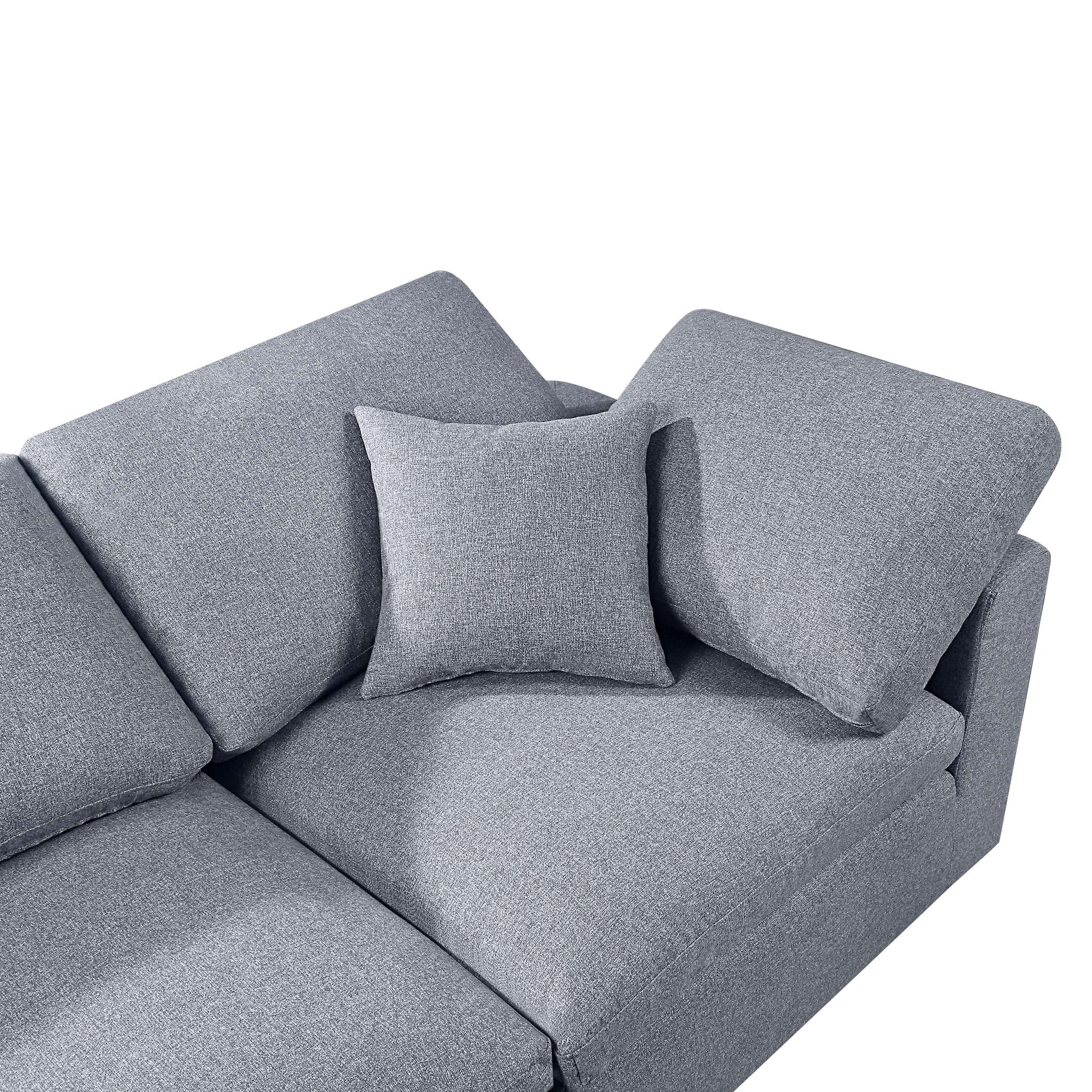 Modern Modular Sectional Sofa Set, Self-customization Design Sofa, Grey House to Home Furnishings LLC