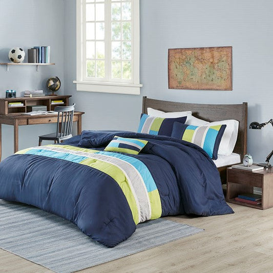 Comforter Set Navy Cal King Olliix.com