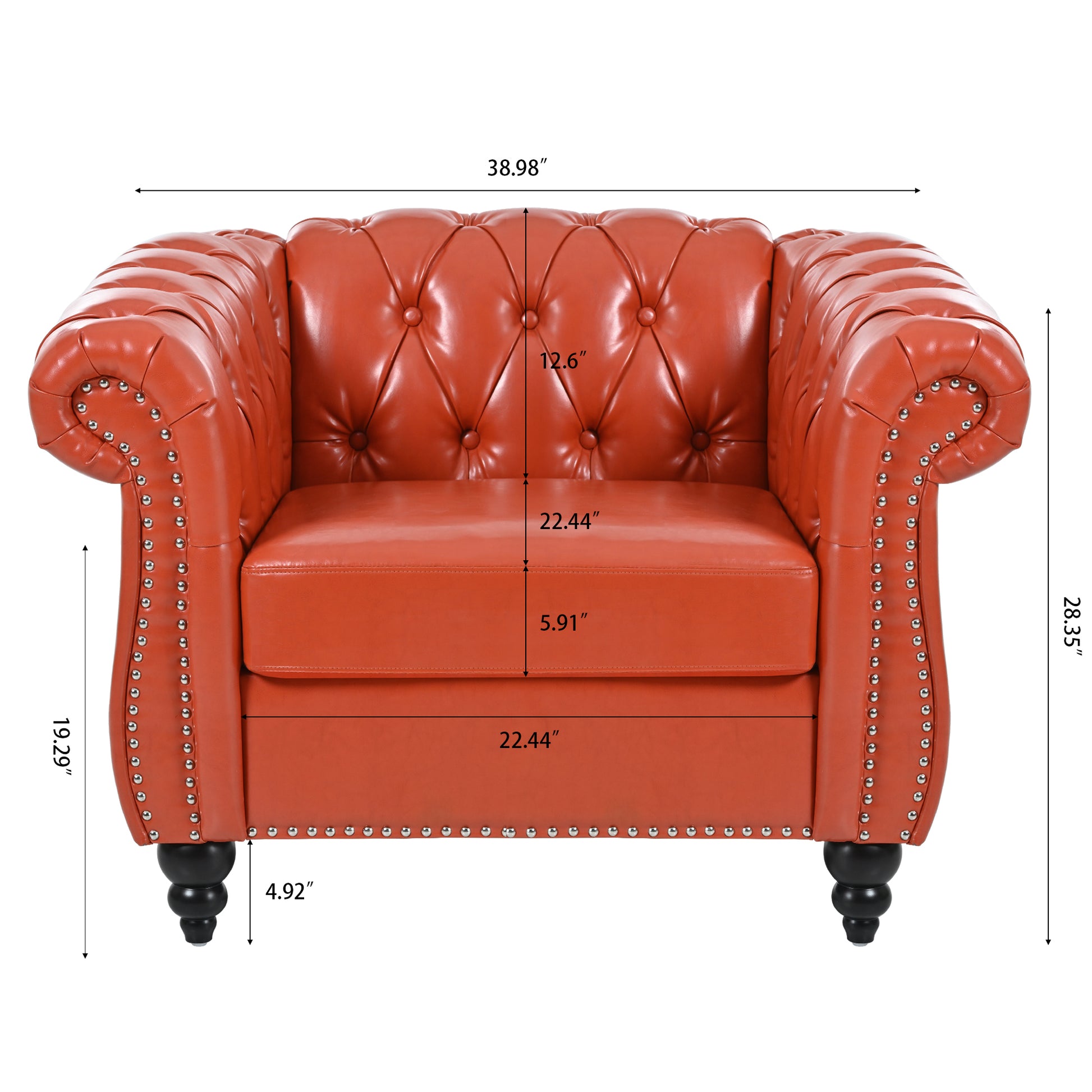 1 Seater Sofa For Living Room House to Home Furnishings LLC