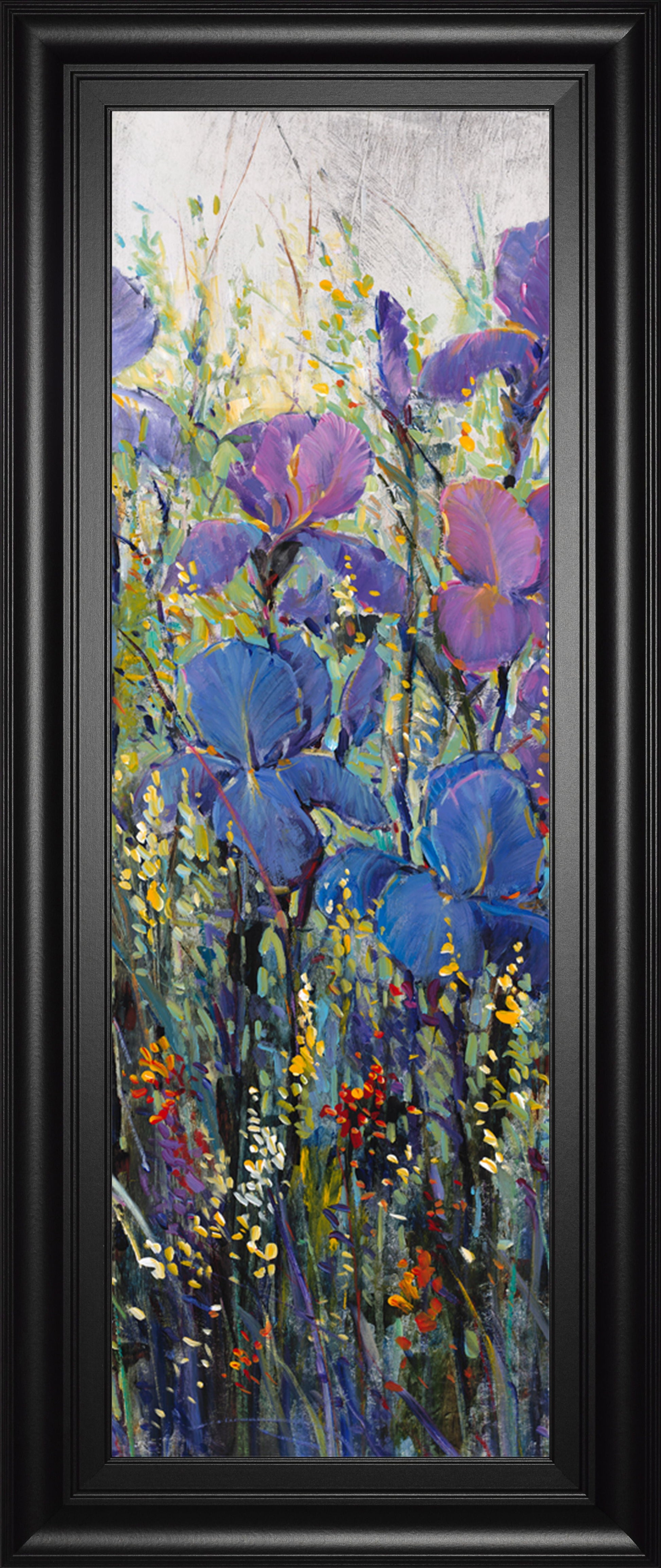 Iris Field Il By Tim Otoole - Framed Print Wall Art - Purple Classy Art