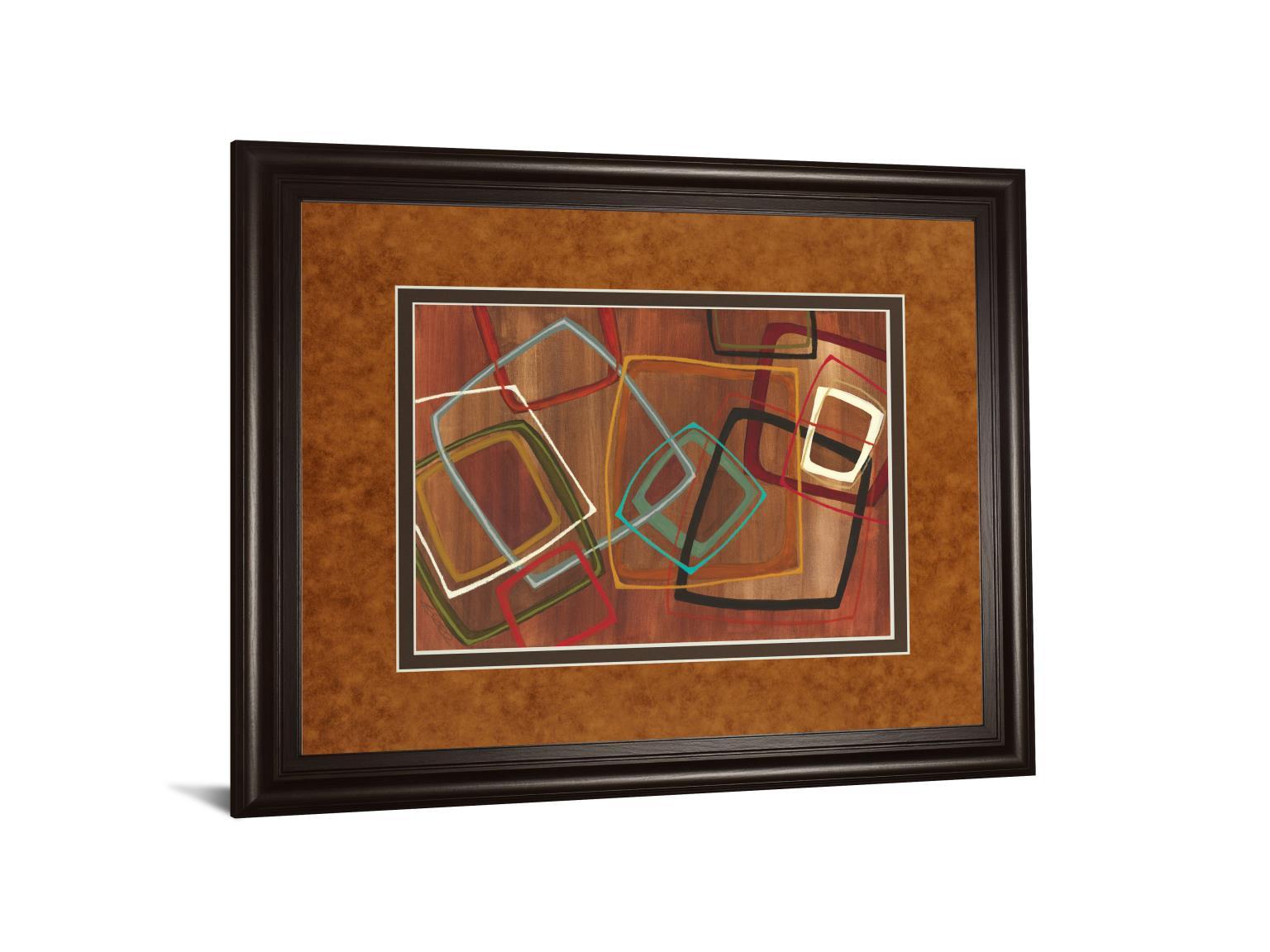 Twenty Tuesday Il By Jeni Lee - Framed Print Wall Art - Dark Brown Classy Art