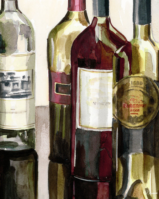 Auburn Wine Collection Iheather A.french-roussia - Red Classy Art