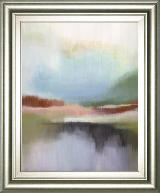 22x26 Spring Lake I By Alison Jerry - Light Blue Classy Art