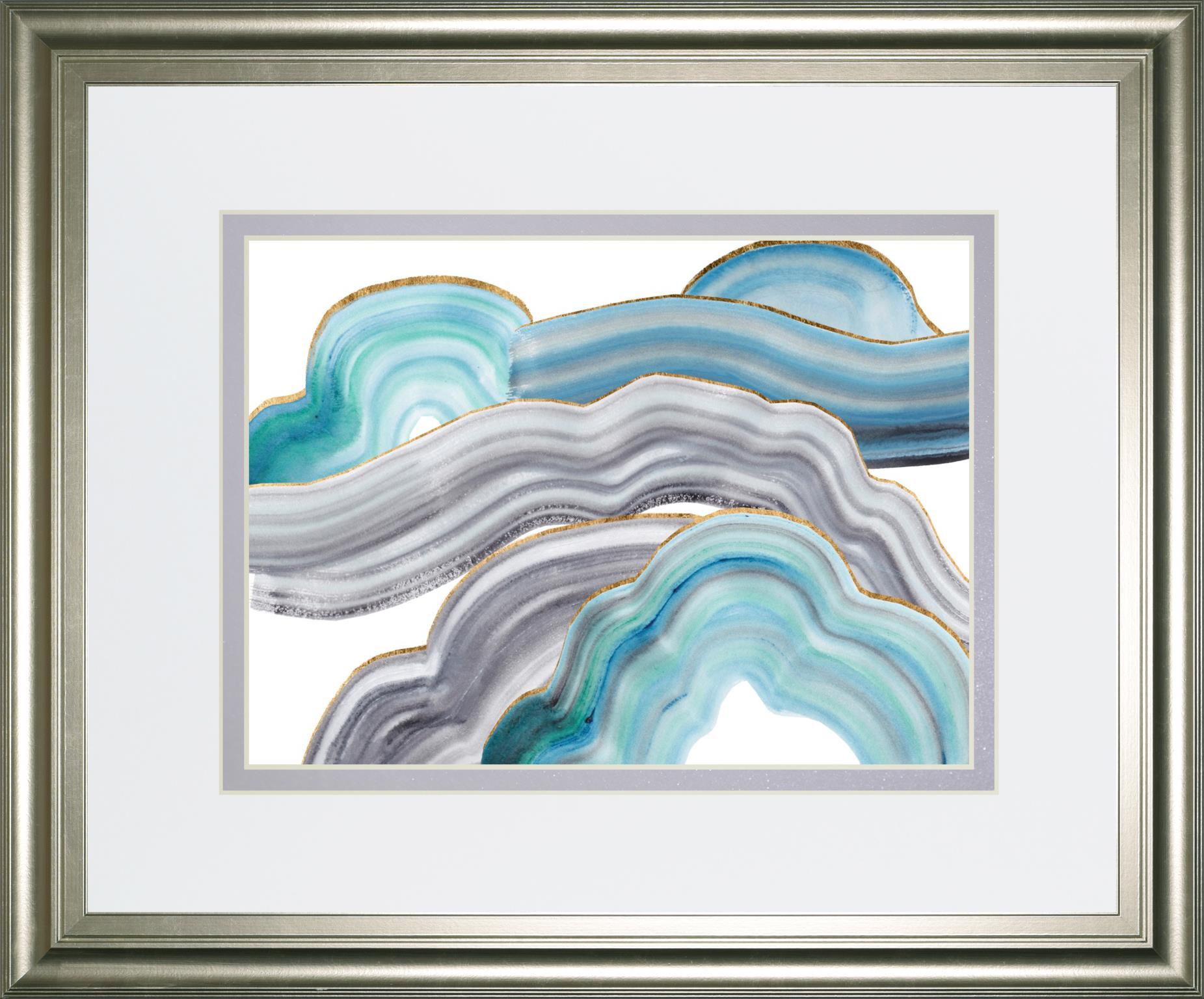 34x40 Cloudy Day II By Melissa Wang - Light Blue Classy Art