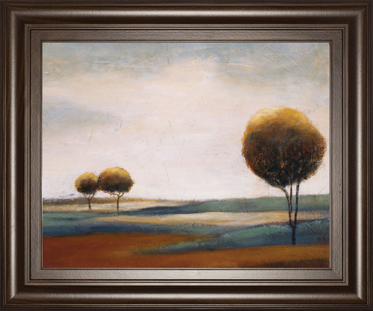 Tranquil Plains Il By Ursula Salemink-Roos - Framed Print Wall Art - Dark Brown Classy Art