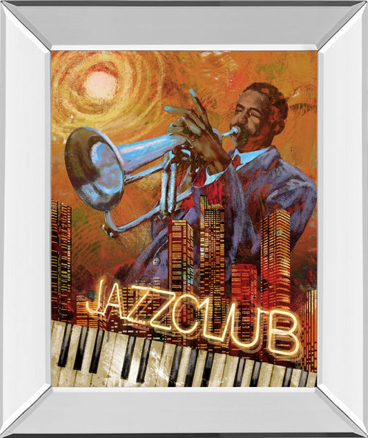 Jazz Club By Conrad Knutsen - Orange Classy Art