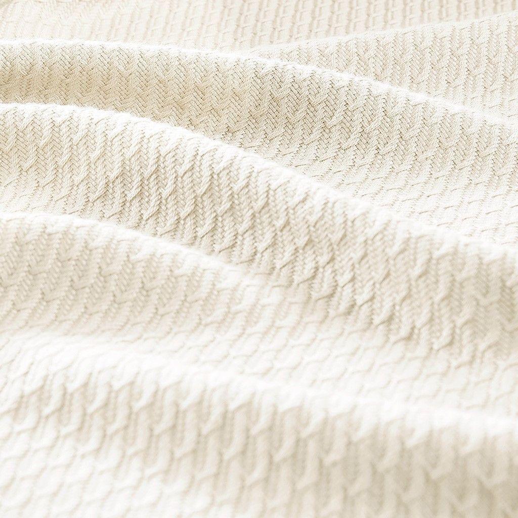 Egyptian Cotton Full | Queen Blanket Ivory Olliix.com