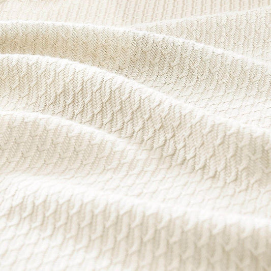 Egyptian Cotton Full | Queen Blanket Ivory Olliix.com