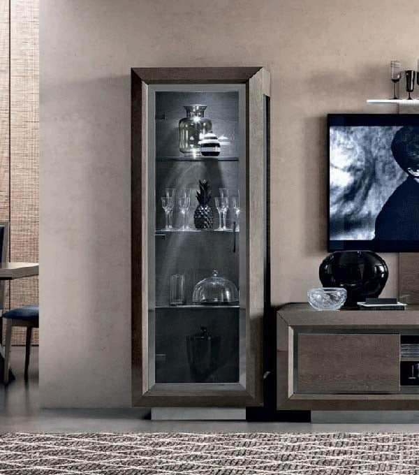 ESF Furniture - Camelgroup Italy 1 Door China Cabinet - ELITE1DRCABINET ESF Furniture