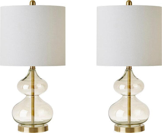 Ellipse Table Lamp Gold (Set of 2) Olliix.com