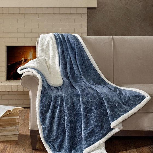 Elma Throw  Blue