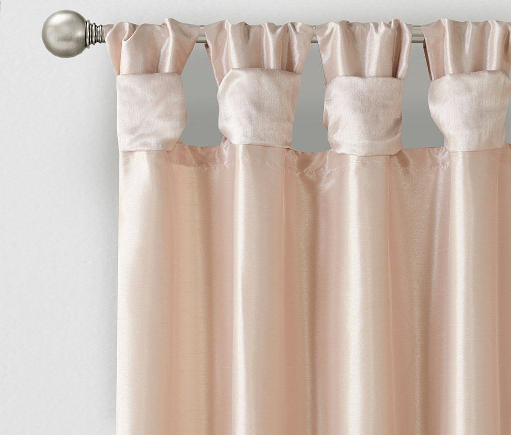 Emilia 108" Twist Tab Window Curtain Collection Blush Olliix.com