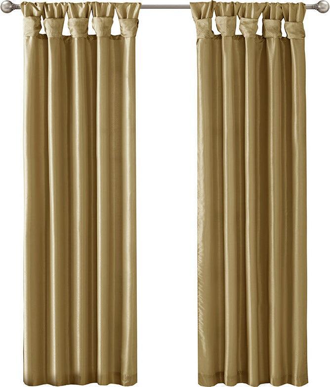 Emilia 108" Twist Tab Window Curtain Collection Bronze Olliix.com