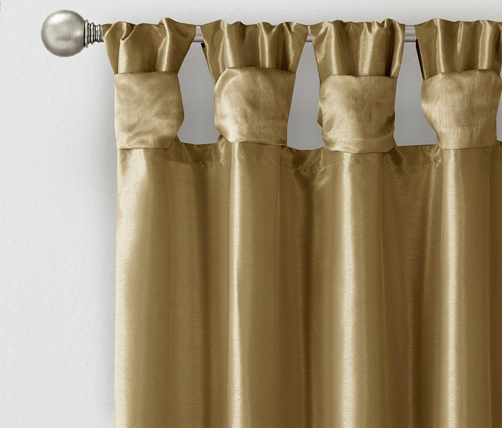 Emilia 108" Twist Tab Window Curtain Collection Bronze Olliix.com