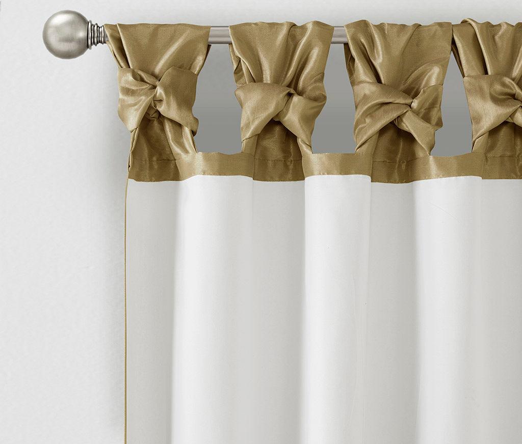 Emilia 108" Twist Tab Window Curtain Collection Bronze Olliix.com