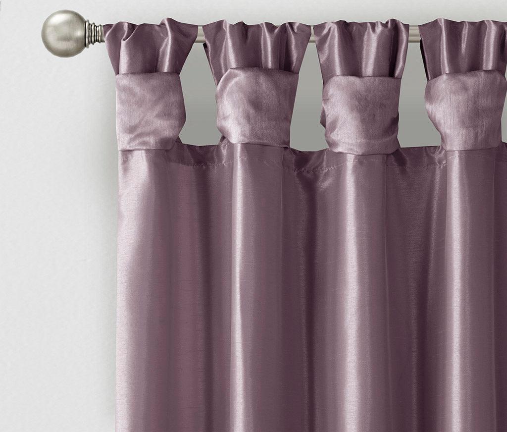 Emilia 108" Twist Tab Window Curtain Collection Purple Olliix.com