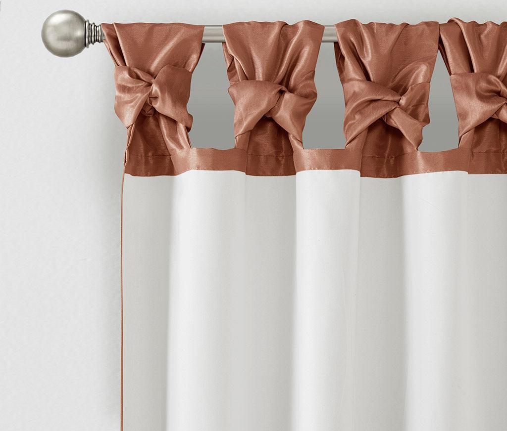 Emilia 108" Twist Tab Window Curtain Collection Spice Olliix.com