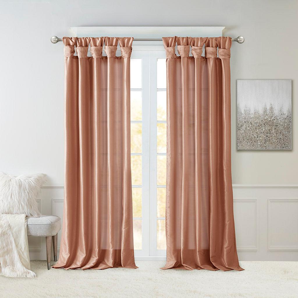 Emilia 108" Twist Tab Window Curtain Collection Spice Olliix.com