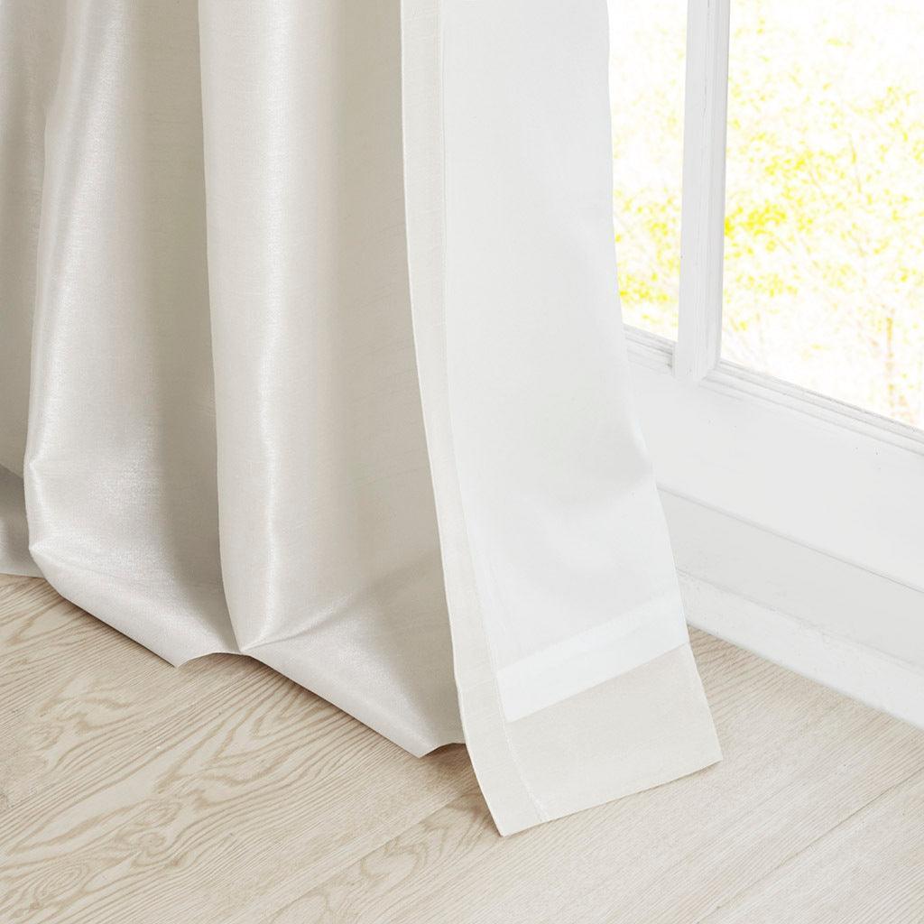 Emilia 108" Twist Tab Window Curtain Collection White Olliix.com