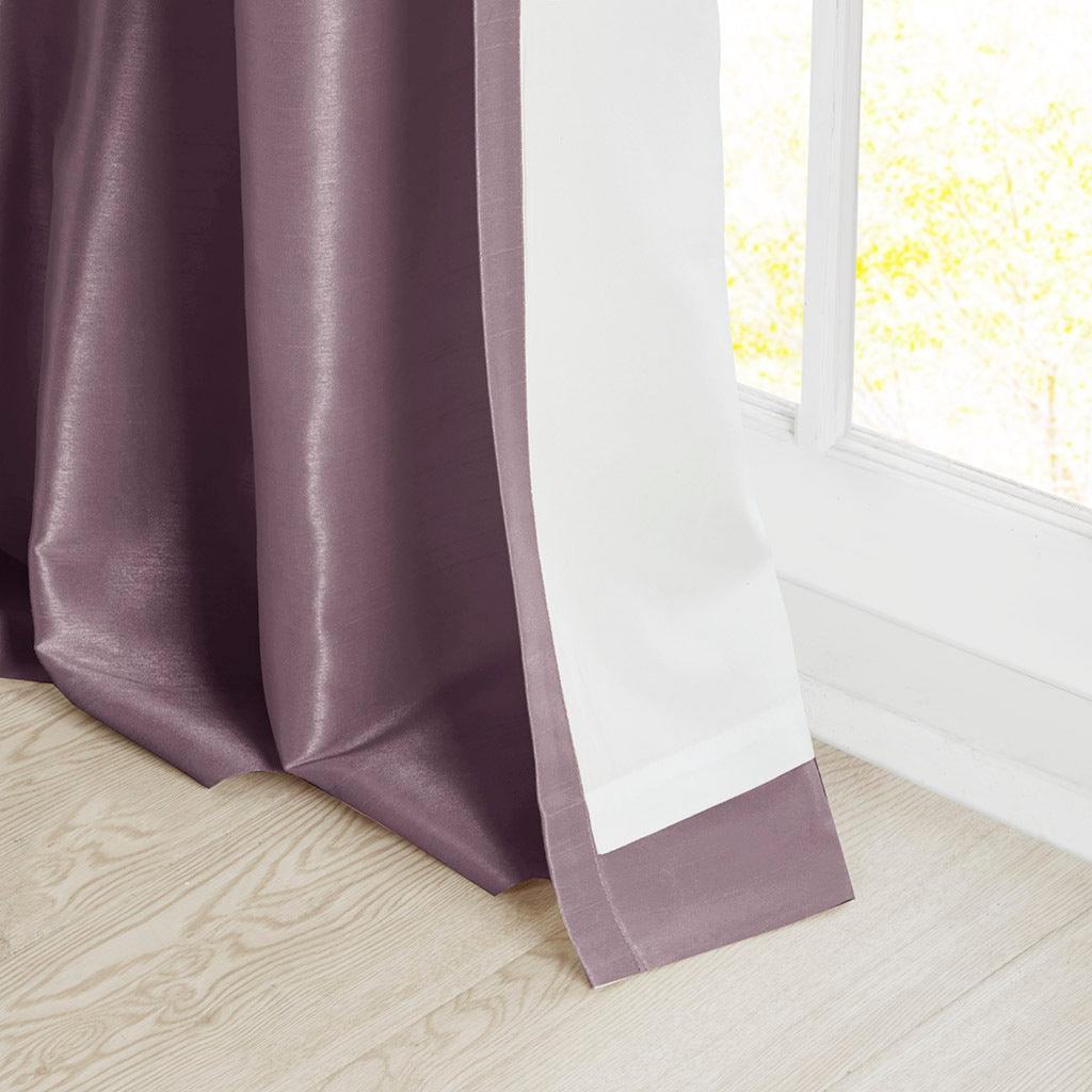 Emilia 120" Twist Tab Window Curtain Collection Purple Olliix.com