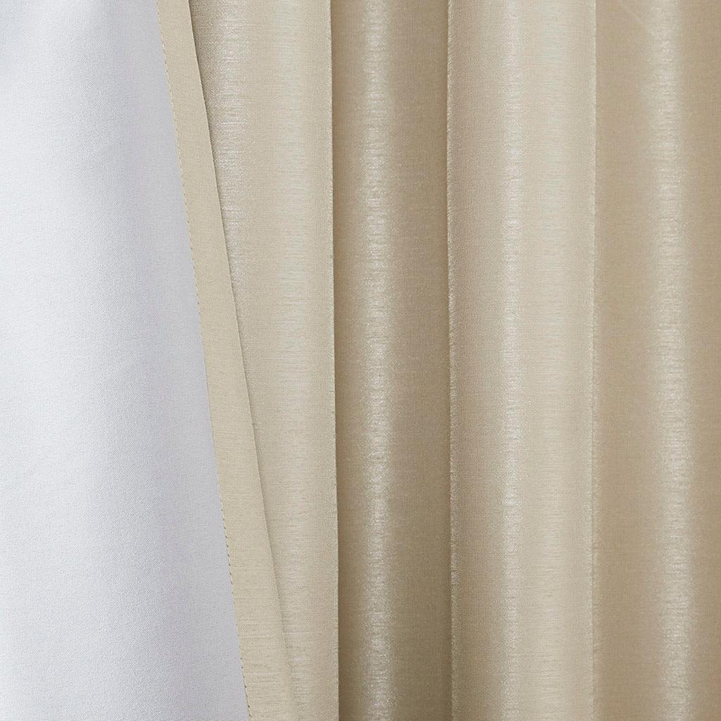 Emilia 84" Twist Tab Window Curtain Champagne Olliix.com