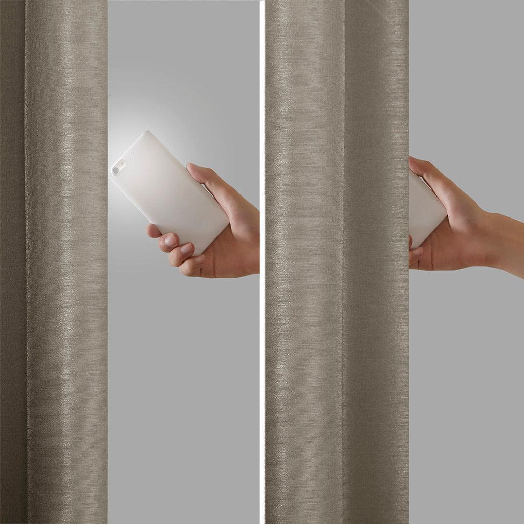 Emilia 84" Twist Tab Window Curtain Collection Pewter Olliix.com