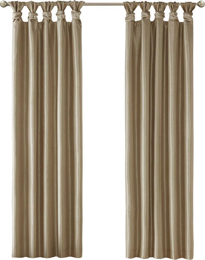 Emilia 95" Twist Tab Window Curtain Bronze Olliix.com