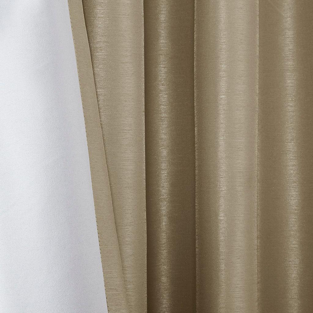 Emilia 95" Twist Tab Window Curtain Bronze Olliix.com