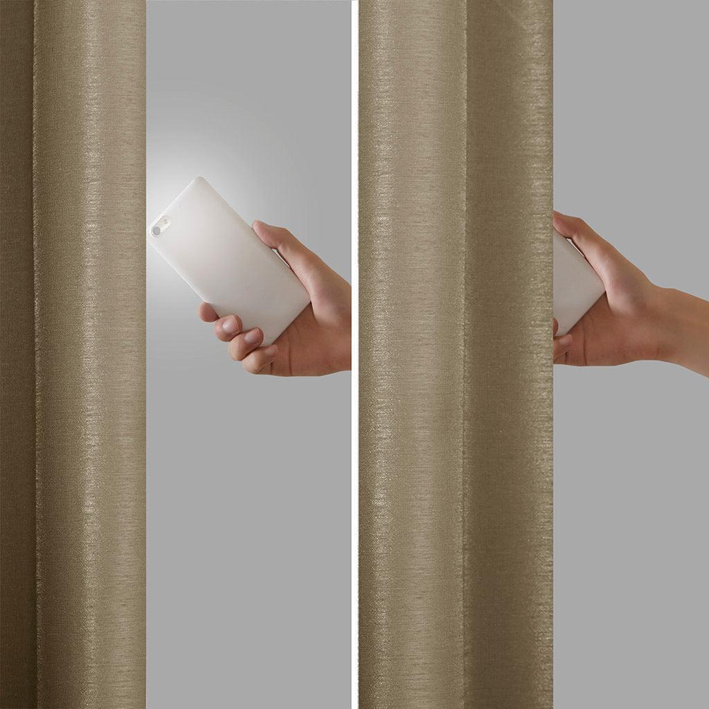 Emilia 95" Twist Tab Window Curtain Bronze Olliix.com