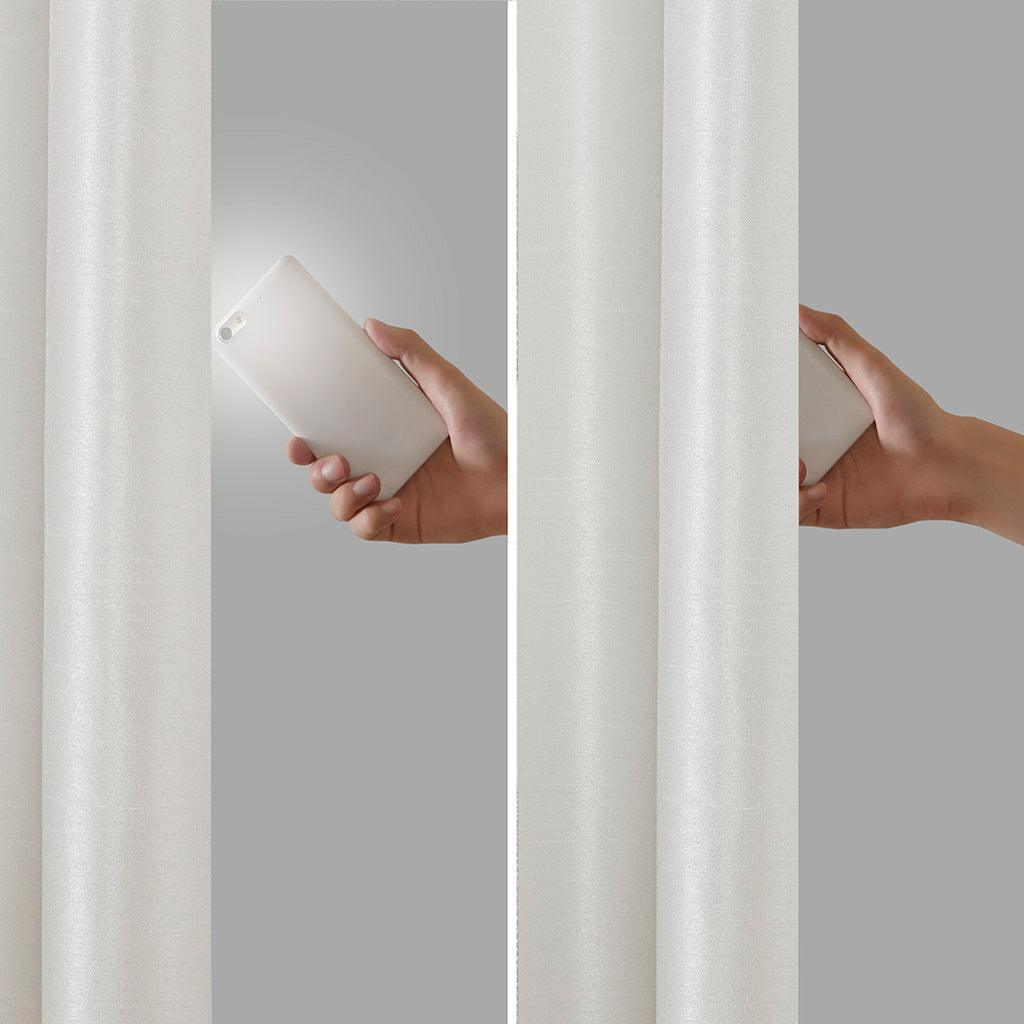 Emilia 95" Twist Tab Window Curtain White Olliix.com