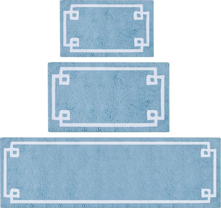 Evan 20x30" Bath Rug Blue Olliix.com