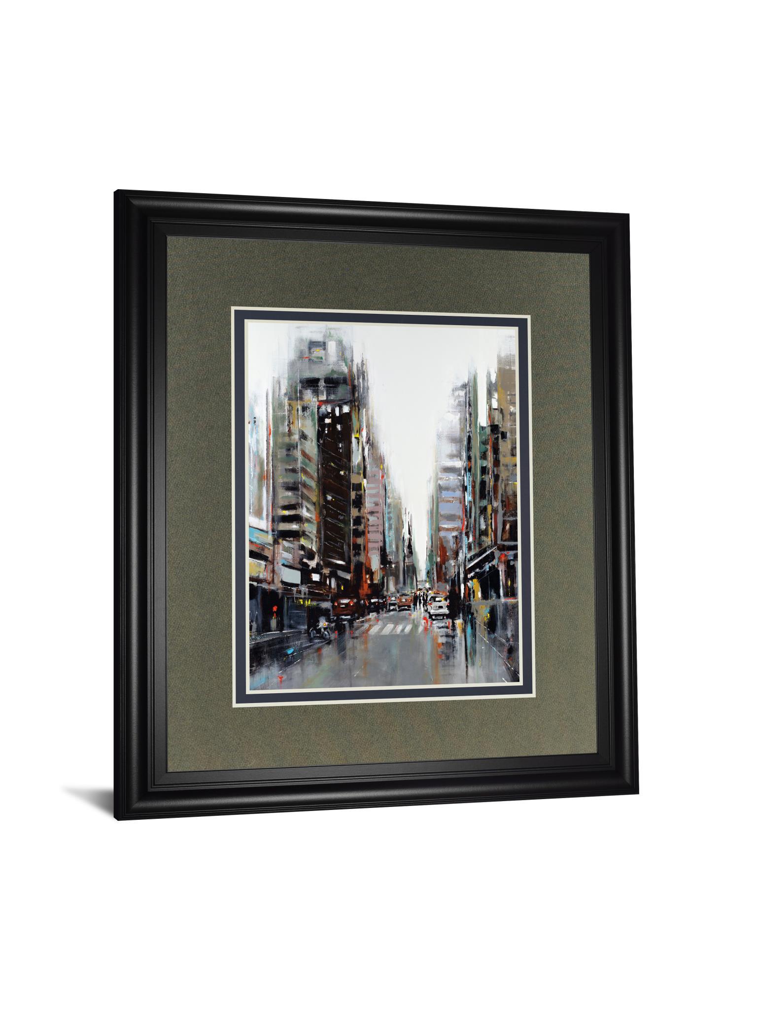 La Ville By Kadniri, A. - Framed Print Wall Art - Dark Gray Classy Art