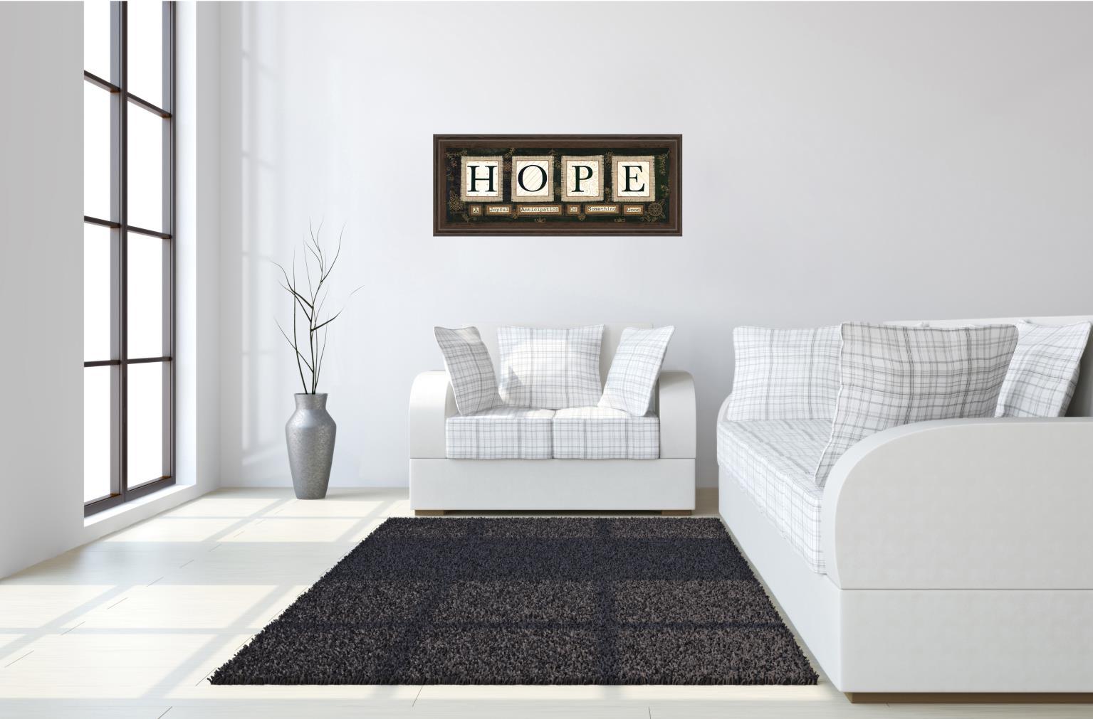 Hope By Anne Lapoint - Wall Art - Dark Brown Classy Art