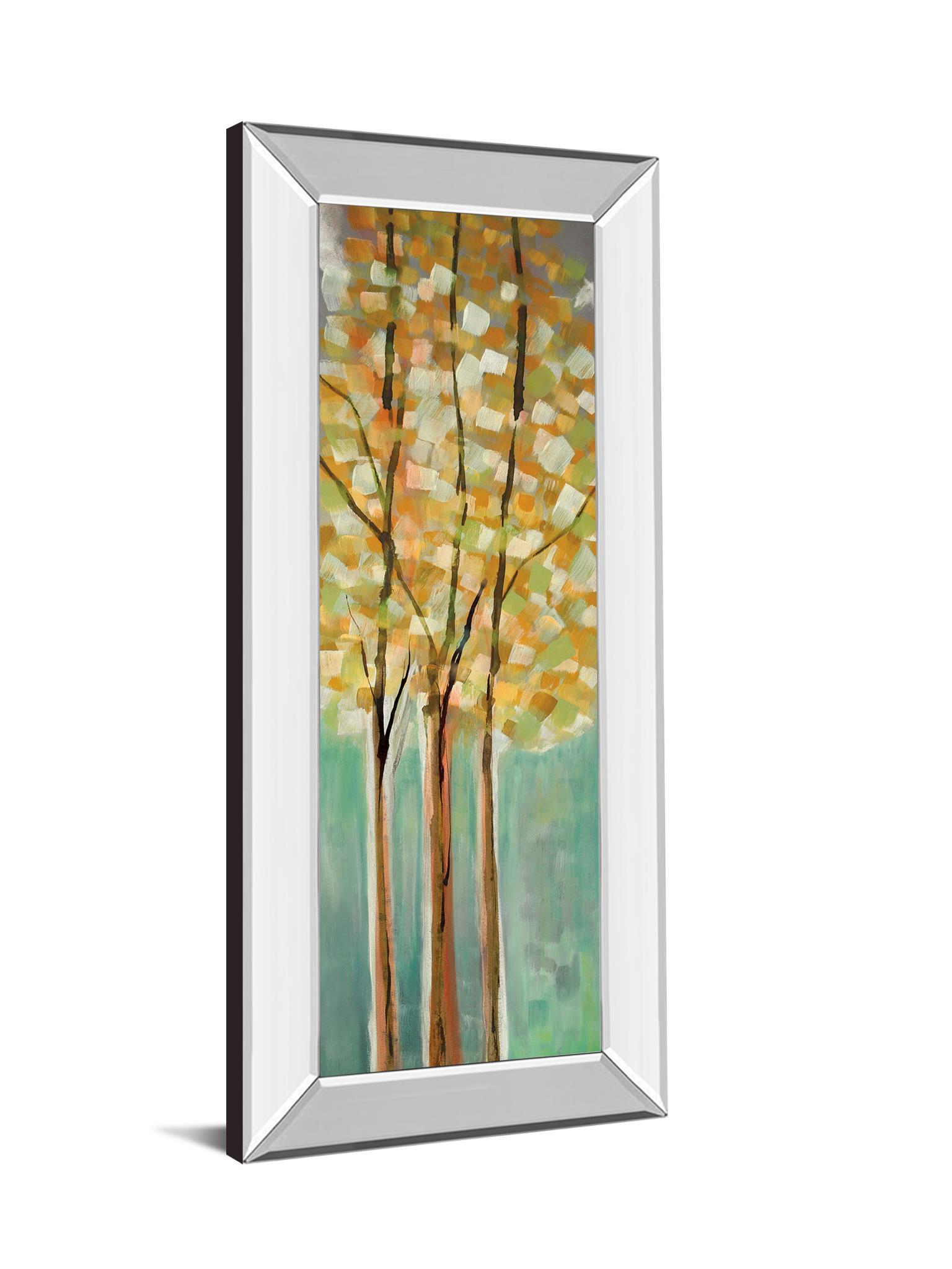 Shandalee Woods Il By Susan Jill - Mirror Framed Print Wall Art - Blue Classy Art