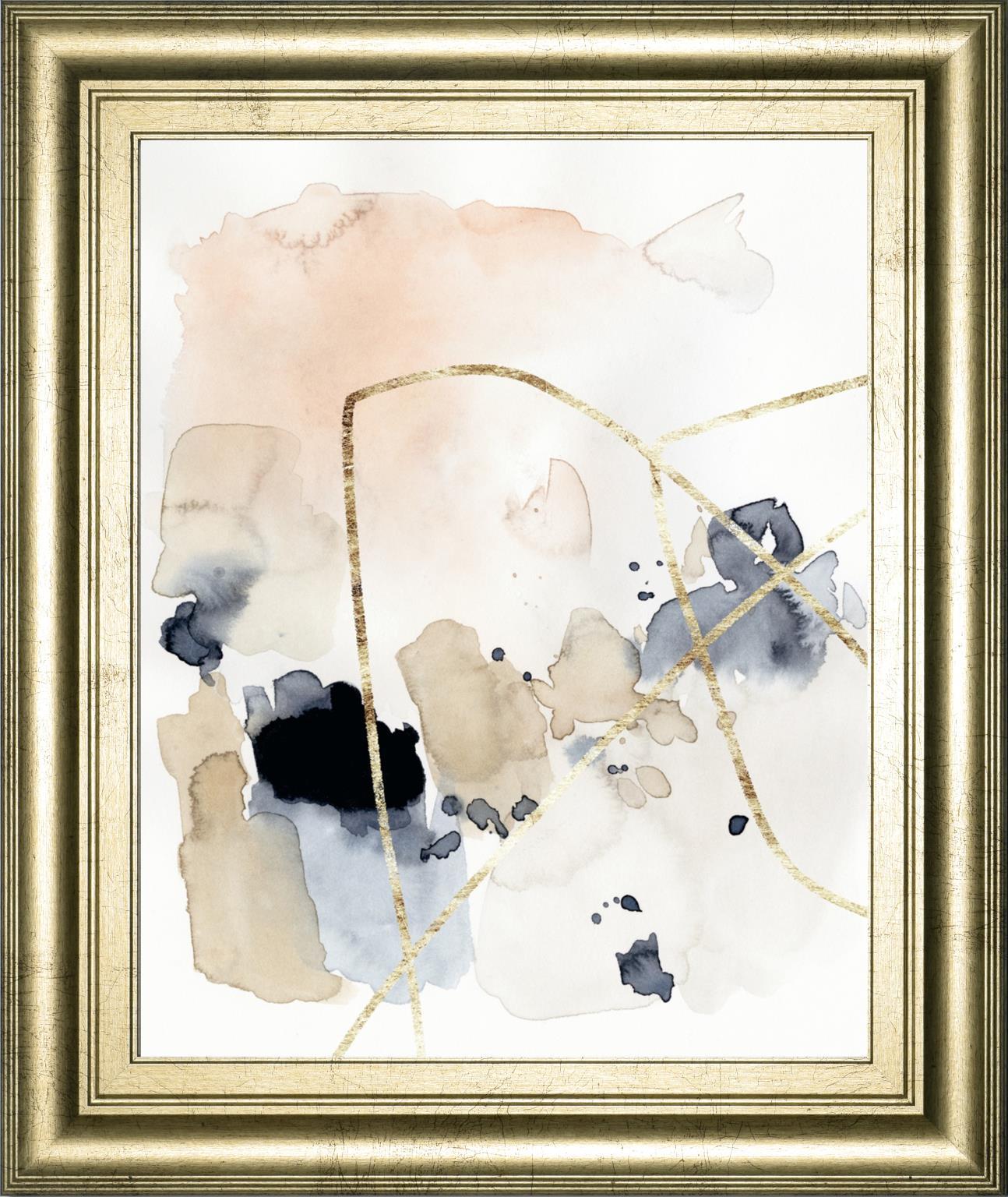 22x26 Syncopate II By Victoria Barnes - Beige Classy Art