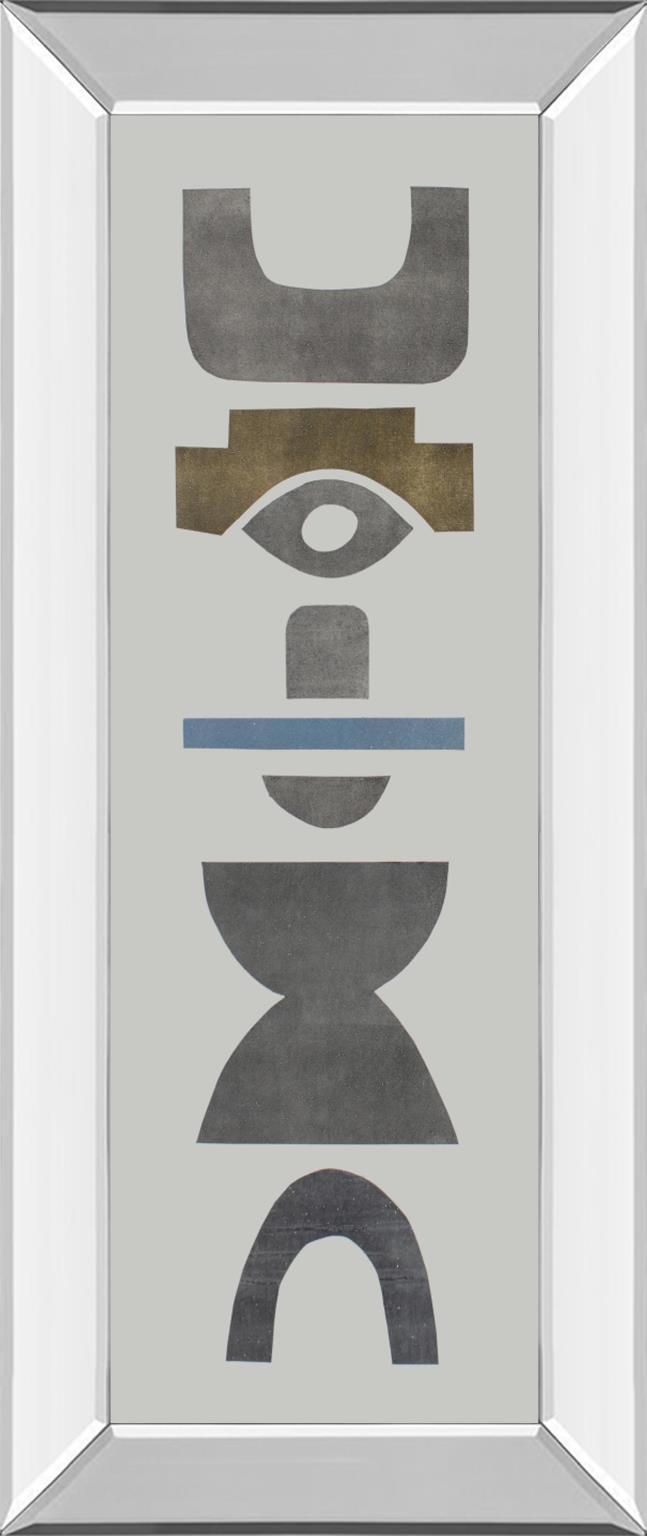 Neutral Totems V By Rob Delamater - Dark Gray Classy Art