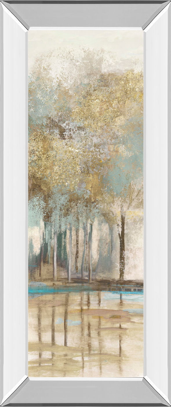 Woodlot II By Allison Pearce - Mirrored Frame Wall Art - Light Brown Classy Art