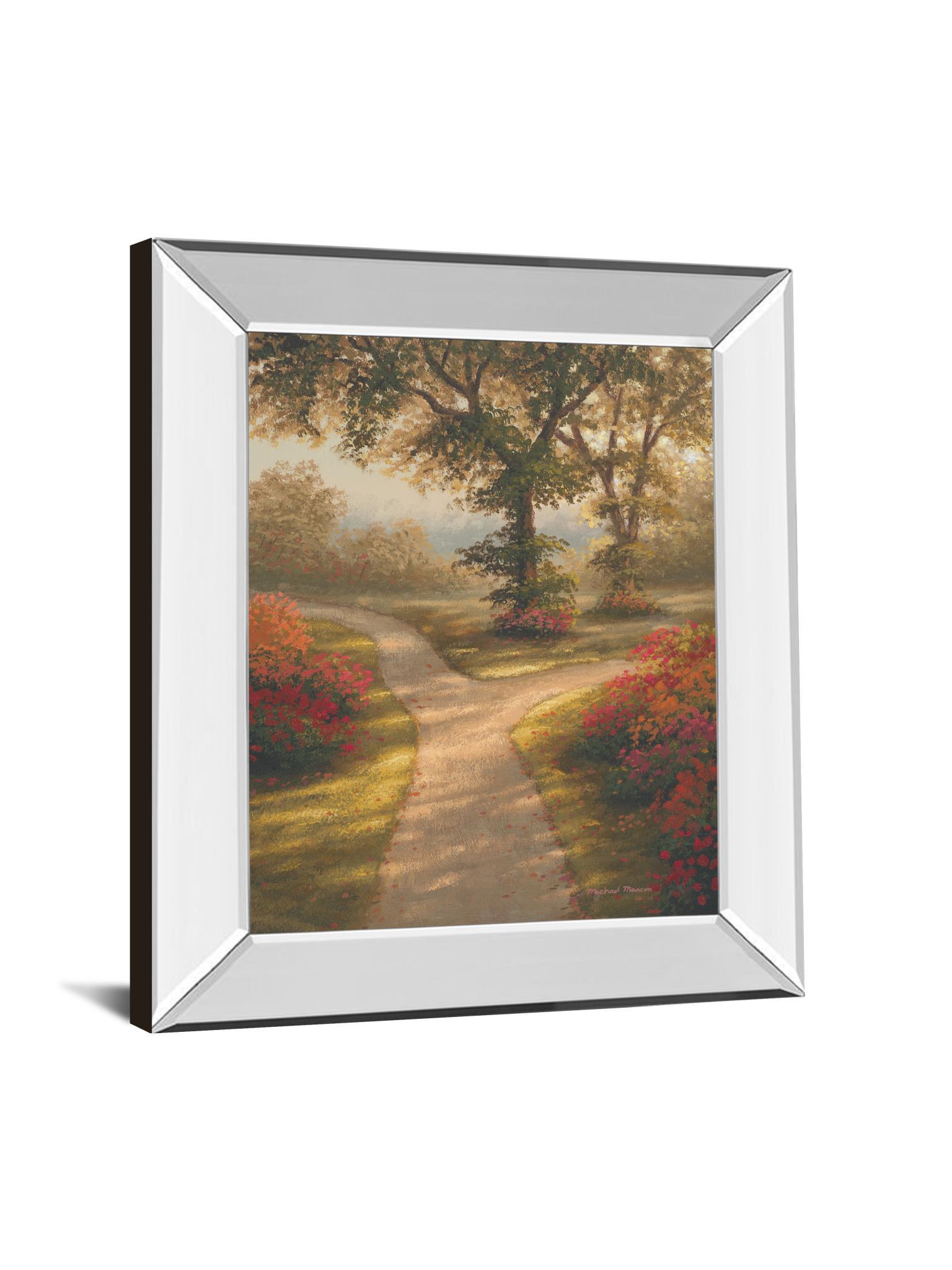 Morning Light Il By Michael Marcon - Mirror Framed Print Wall Art - Dark Brown Classy Art