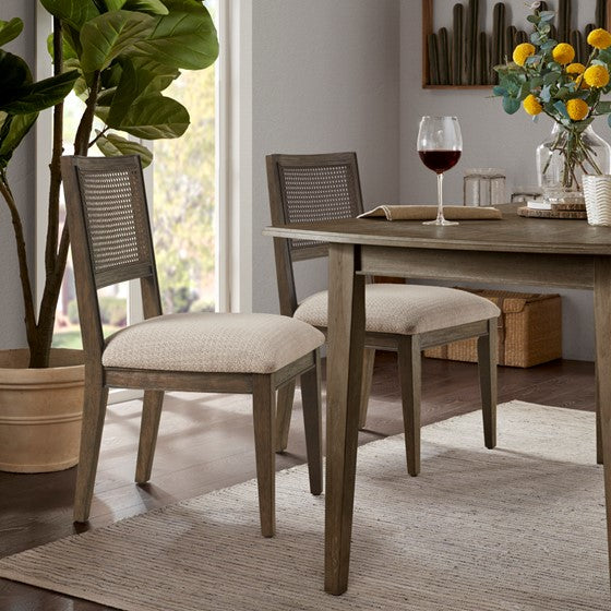 Armless Dining Chair Set of 2 Brown Olliix.com