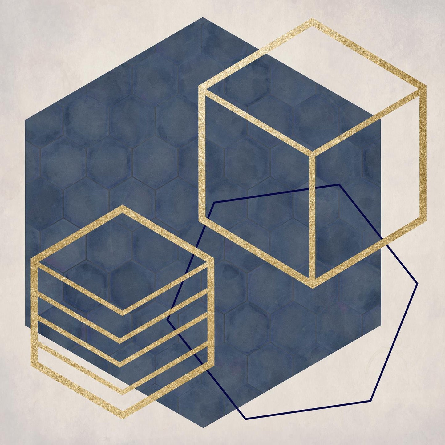 Framed - Geo II By Daniela Santiago - Dark Gray Classy Art