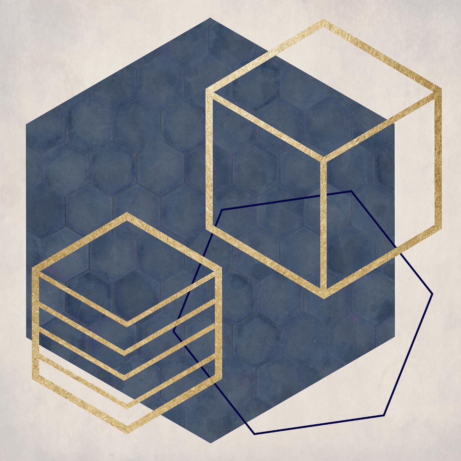 Framed - Geo II By Daniela Santiago - Dark Gray Classy Art