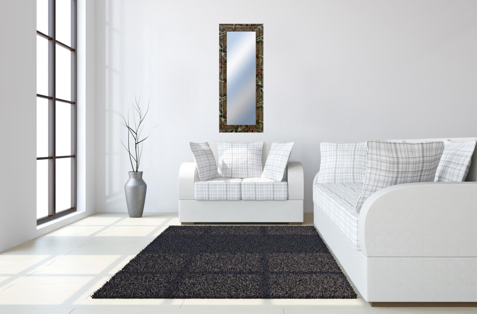 18x42 Decorative Framed Wall Mirror By Classy Art Promotional Mirror Frame #43 - Dark Brown Classy Art