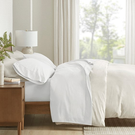 300TC BCI Cotton Sheet Set White King Olliix.com