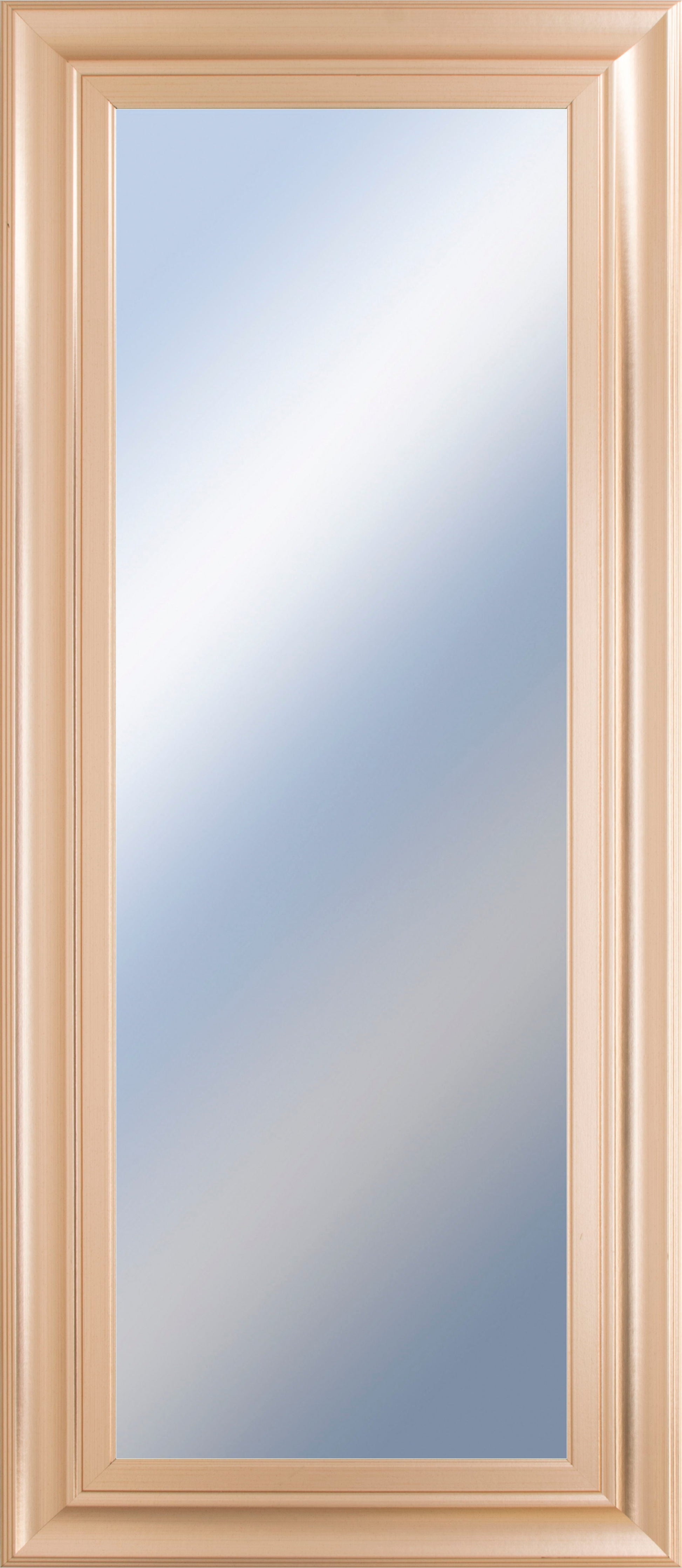 18x42 Decorative Framed Wall Mirror By Classy Art Promotional Mirror Frame #45 - Beige Classy Art