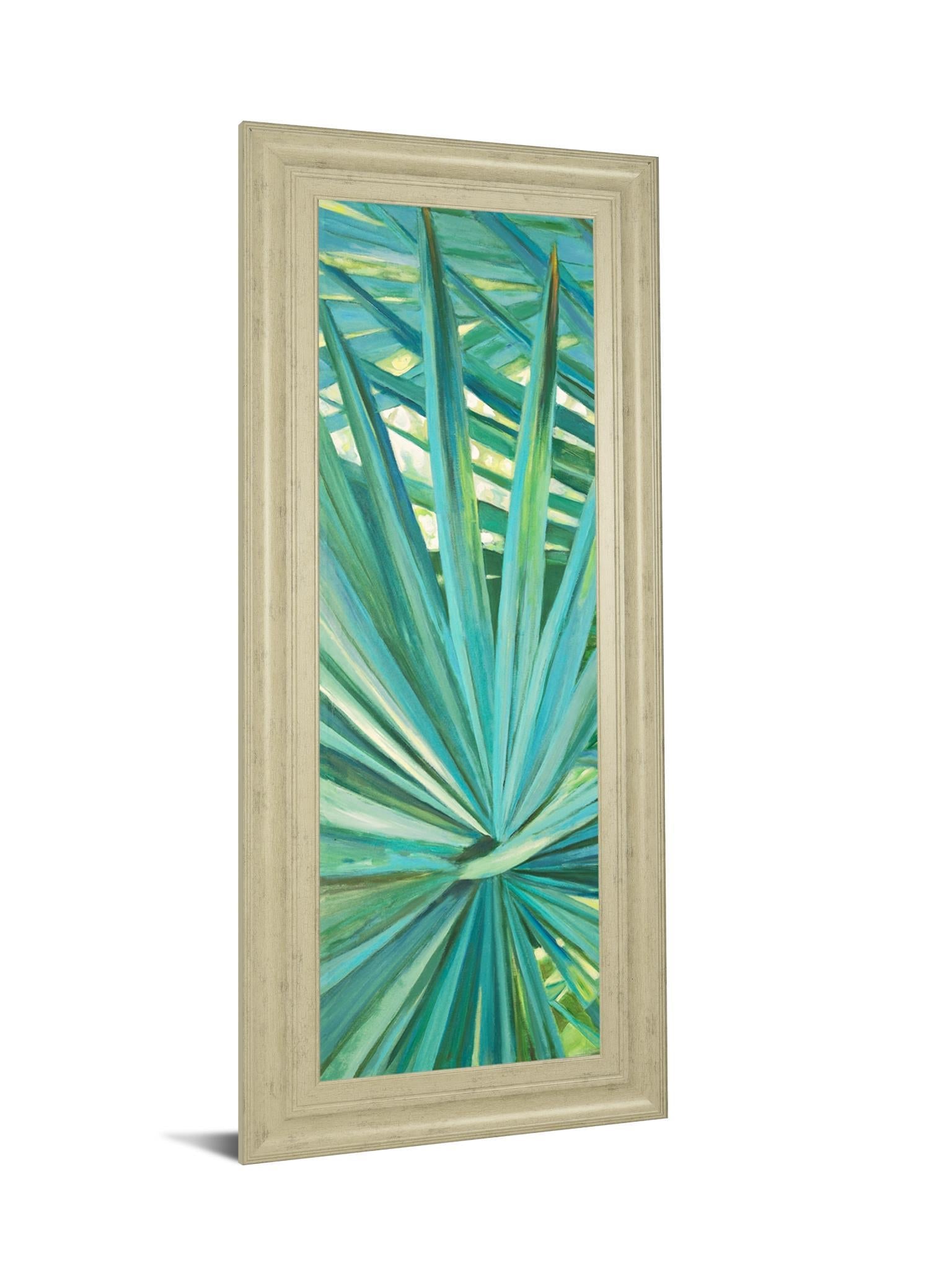 Fan Palm I By Suzanne Wilkins - Framed Print Wall Art - Green Classy Art