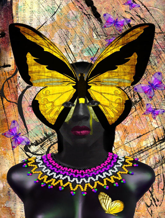 Small - Transformation By Yvonne Coleman Burney - Yellow Classy Art