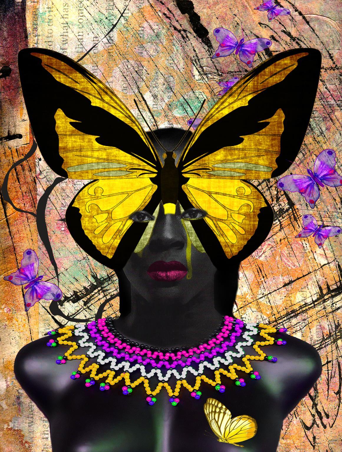 Transformation By Yvonne Coleman Burney - Yellow Classy Art